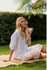 CAPRI SHIRT - sky stripe